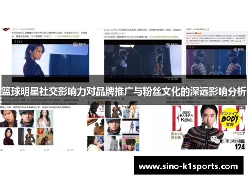 篮球明星社交影响力对品牌推广与粉丝文化的深远影响分析